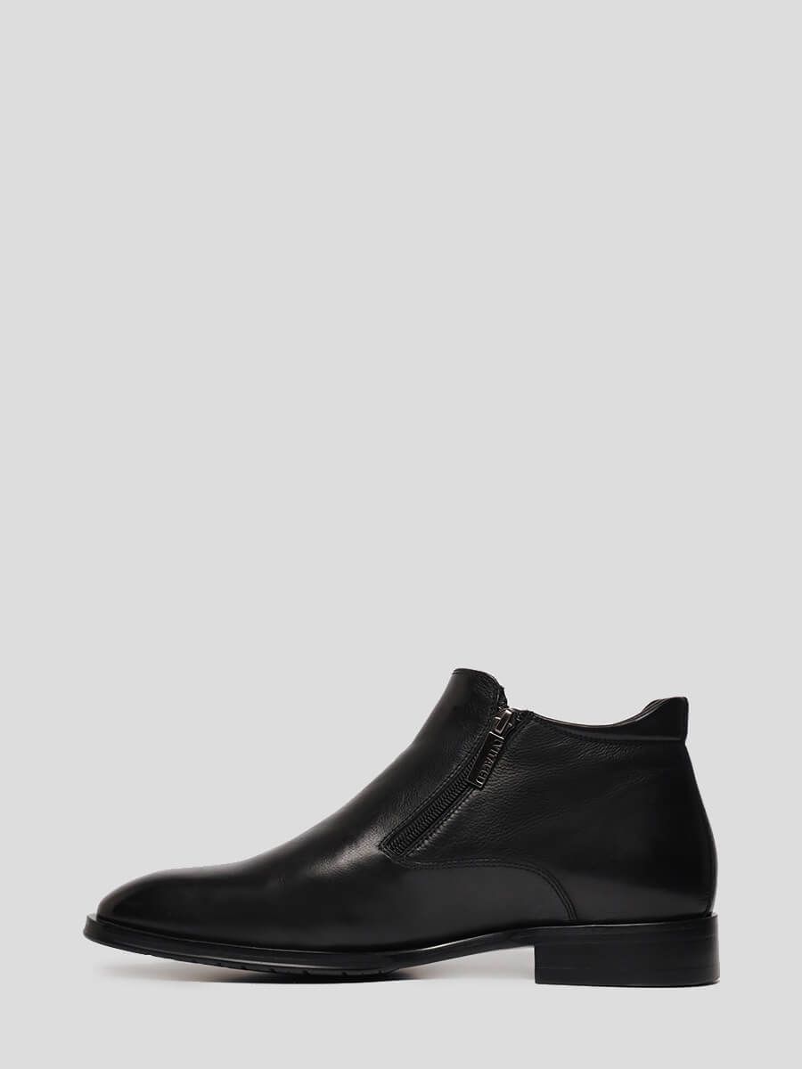 M1021546 Ботинки мужской черный+натуральная кожа