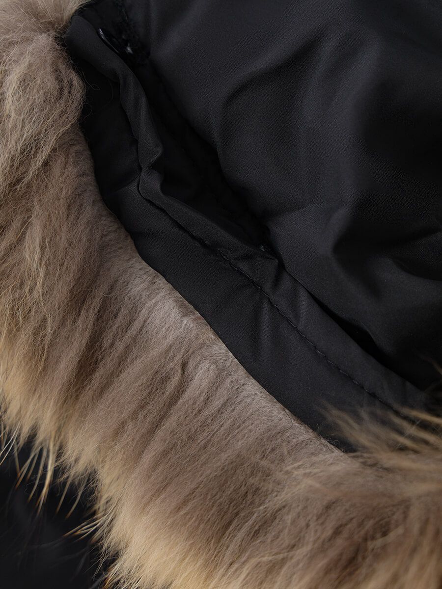 AN696-01 Куртка для девочек черный+100% полиэстер