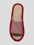 SLIP821-14 Тапочки женский красный+текстиль