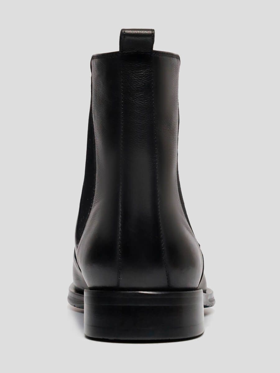 M1021550 Ботинки мужской черный+натуральная кожа