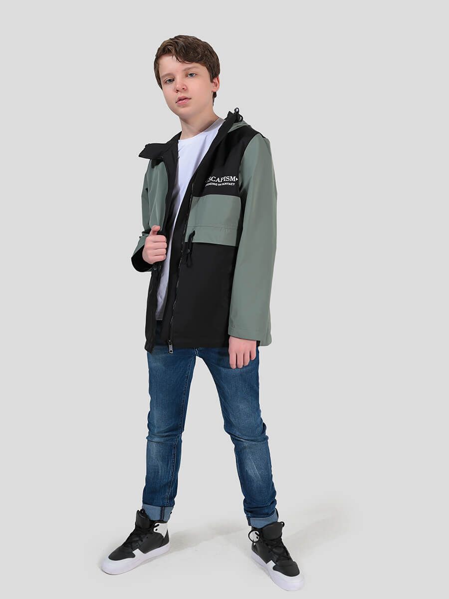 JAC326-18 Куртка для мальчиков хаки+100% полиэстер