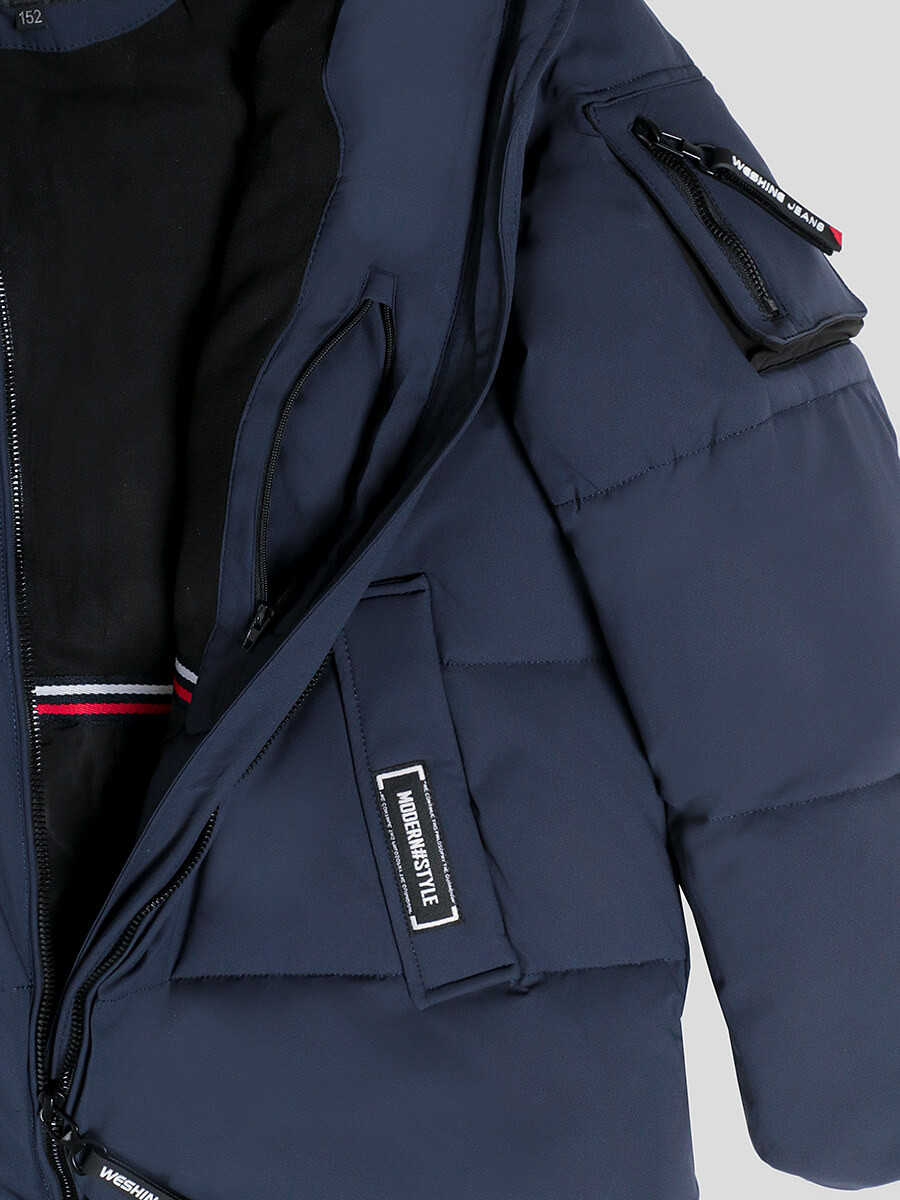 JAC2110-2 Куртка для мальчиков синий+100% полиэстер