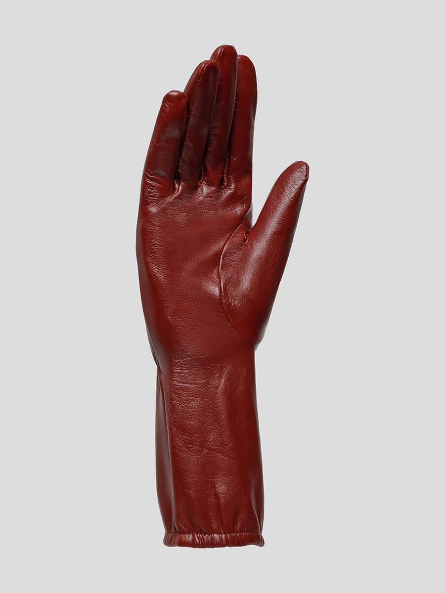 GL22015-11 Перчатки женский бордовый+натуральная кожа