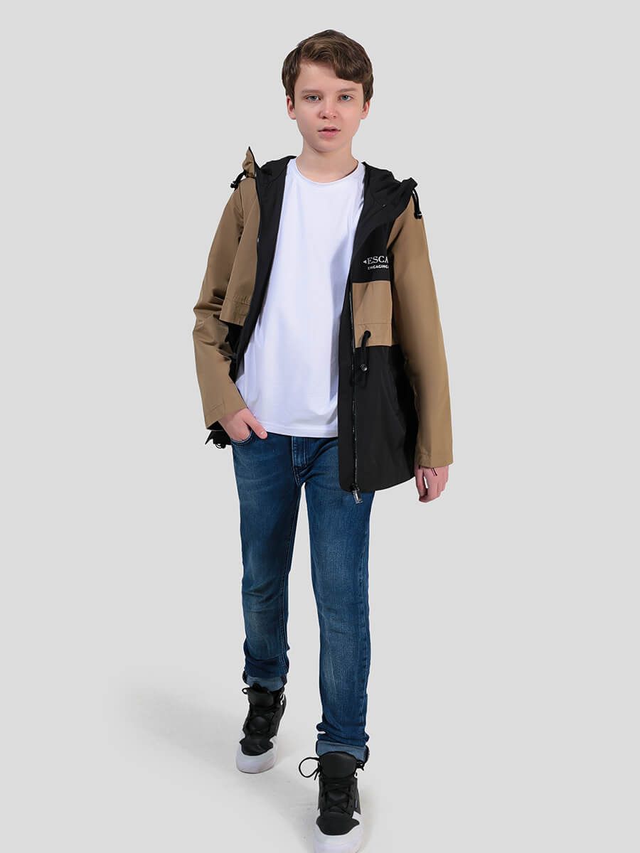 JAC326-04 Куртка для мальчиков коричневый+100% полиэстер