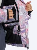 SE23001-14 Костюм детский (куртка+комбинезон) для девочек розовый+100% полиэстер