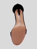 1845666P Босоножки женский черный+искусственный велюр