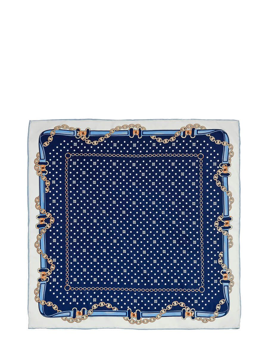 CI150 Платок женский синий+полиэстер