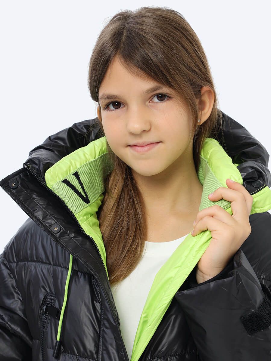 AN668-19 Куртка для девочек салатовый+100% полиэстер