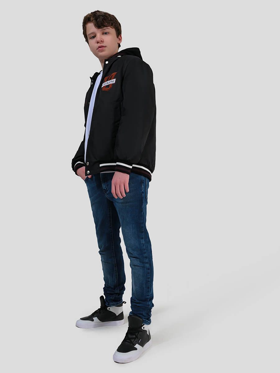 JAC514-01 Куртка для мальчиков черный+100% полиэстер