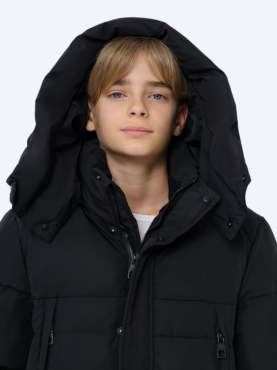 AN586-01 Куртка для мальчиков черный+100% полиэстер