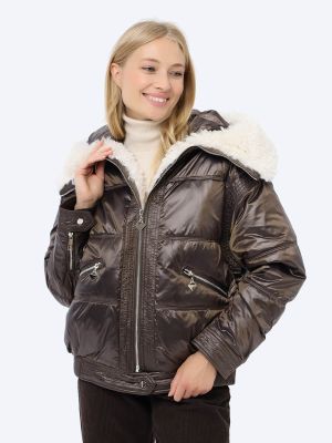 RP9073-04 Куртка женская коричневый+100% полиэстер