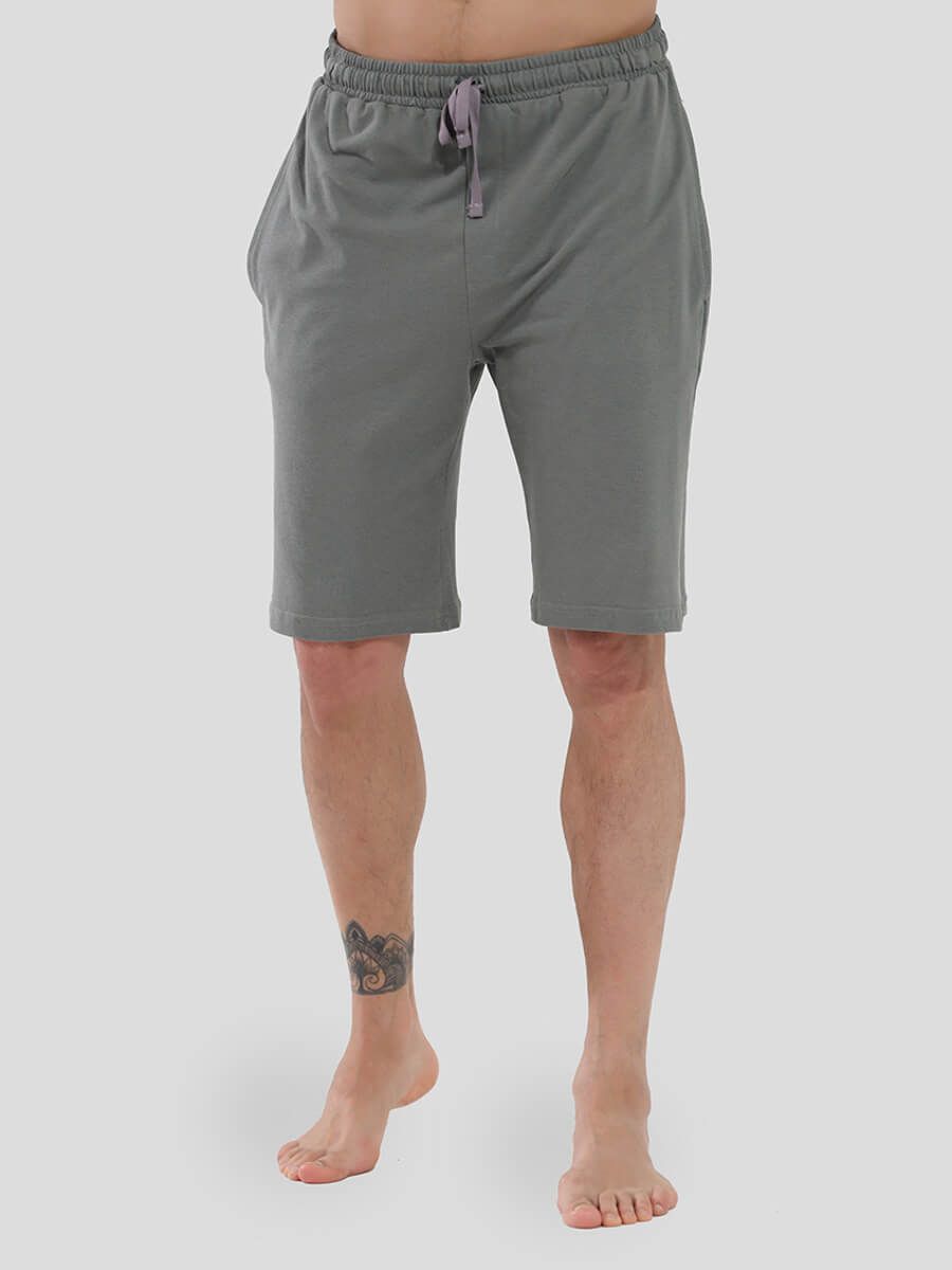 TRM526-06 Пижама (футболка+шорты) мужская зеленый+50% хлопок, 50% модал
