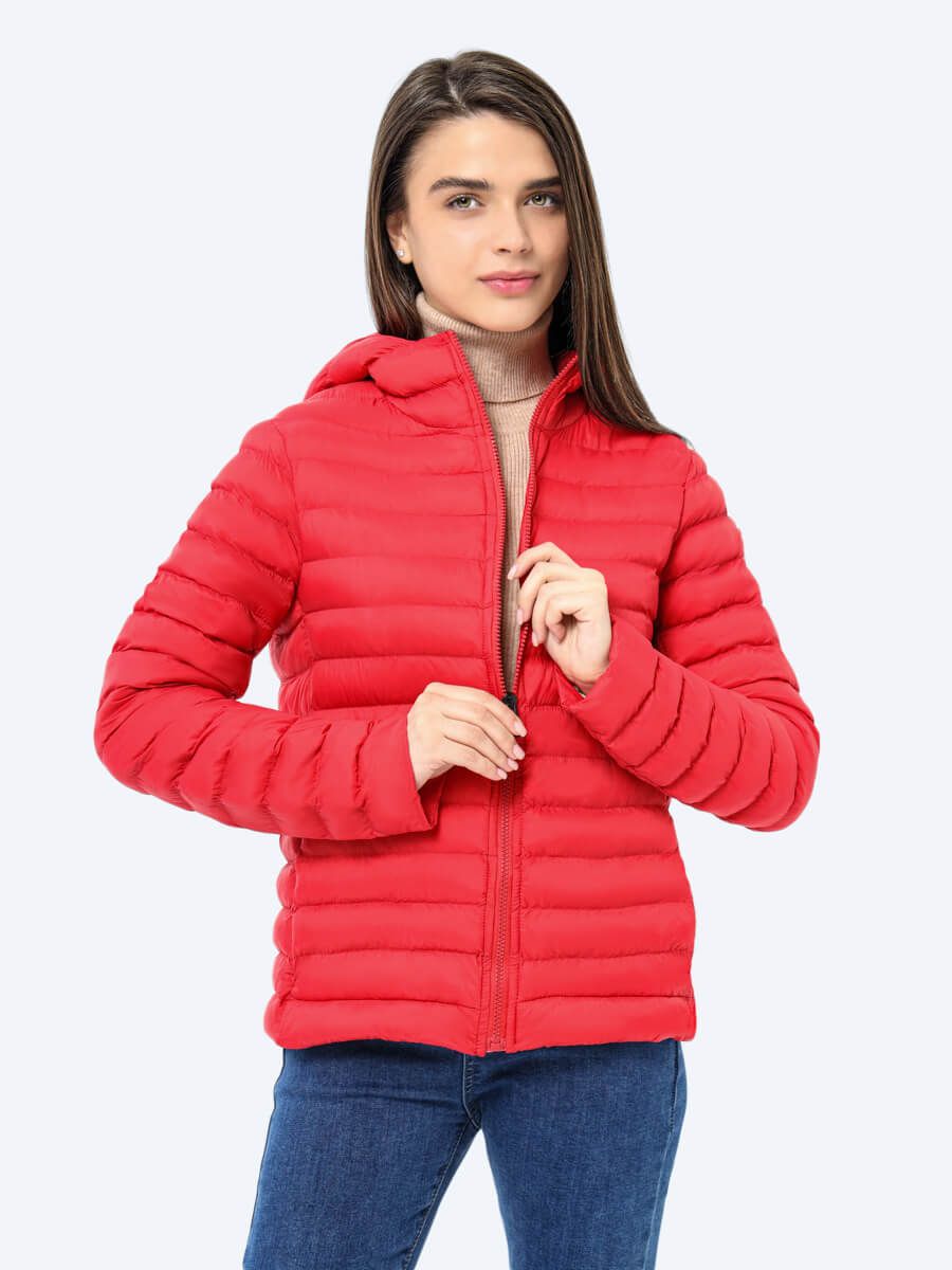 EF201-03 Куртка женский красный+100% полиэстер