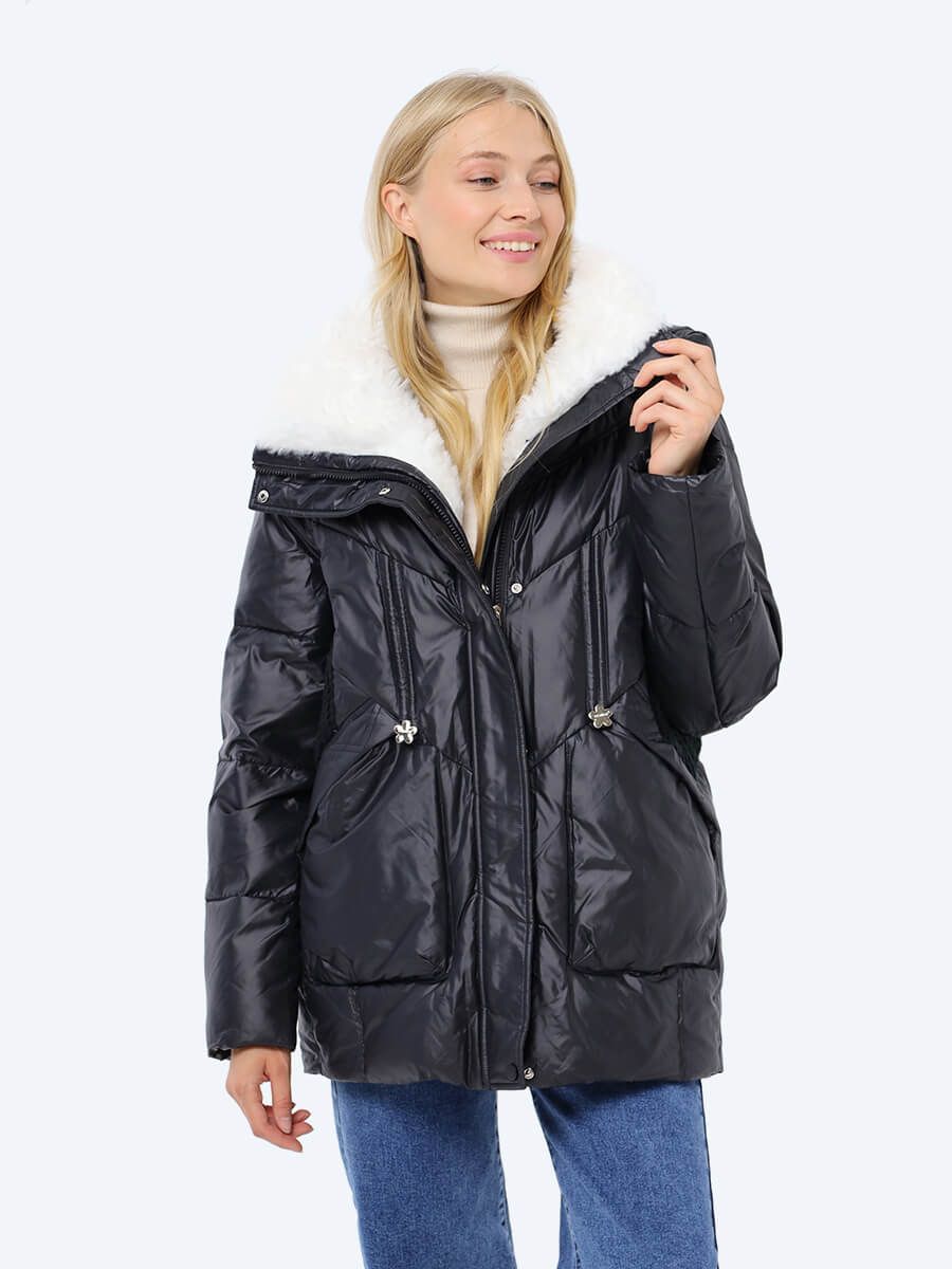 RP9018-01 Куртка женская черный+100% полиэстер