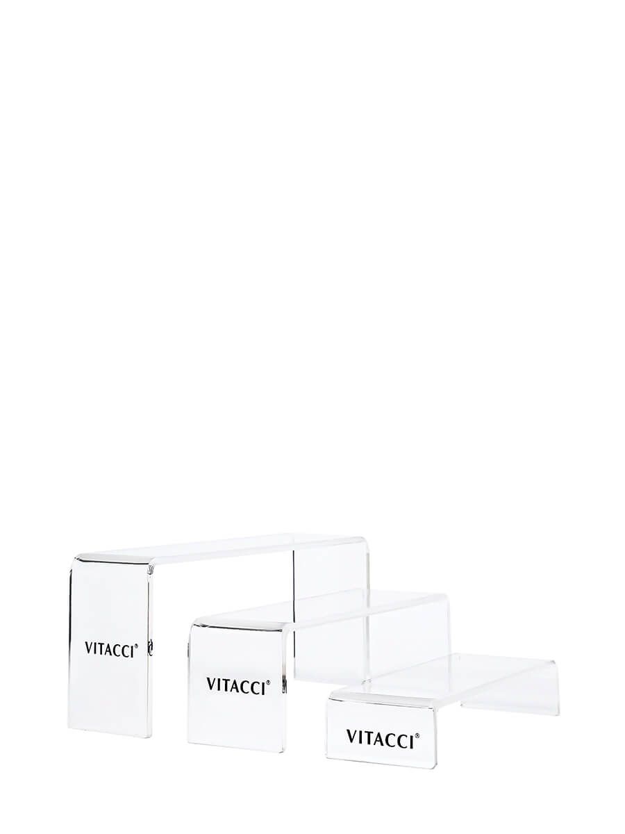 Комплект из трех подставок для обуви, VITACCI, пластиковые, прозрачные, толщина 0,6 см