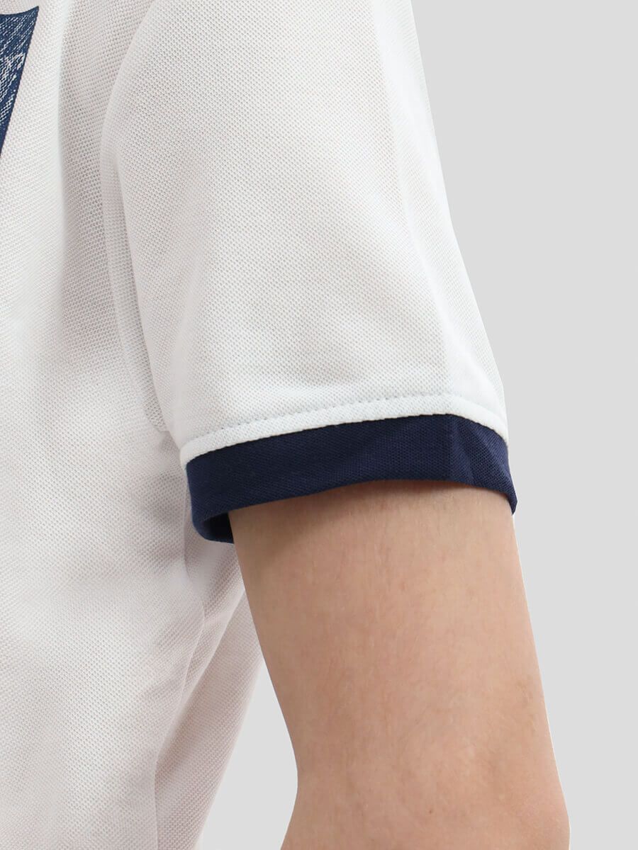 TO10943-02 Комплект спортивный (футболка+шорты) для мальчиков белый+100% хлопок/80% хлопок, 20% ПЭ