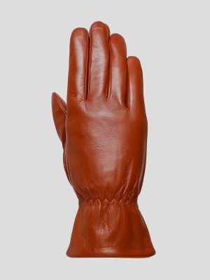 GL22013-13 Перчатки женский рыжий+натуральная кожа