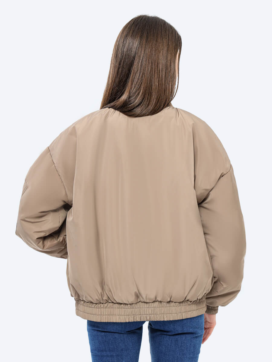 EF202-08 Куртка женский бежевый+100% полиэстер