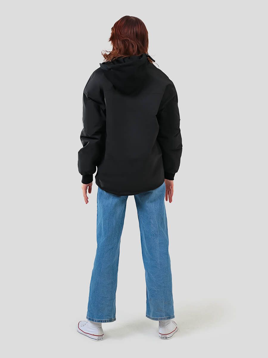 JAC236-01 Куртка для девочек черный+100% полиэстер