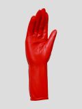 GL22015-03 Перчатки женский красный+натуральная кожа