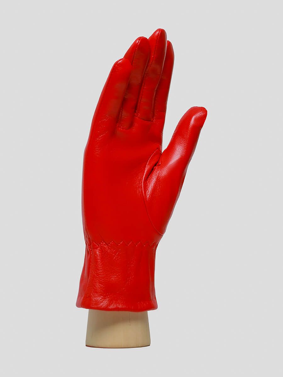 GL22013-03 Перчатки женский красный+натуральная кожа