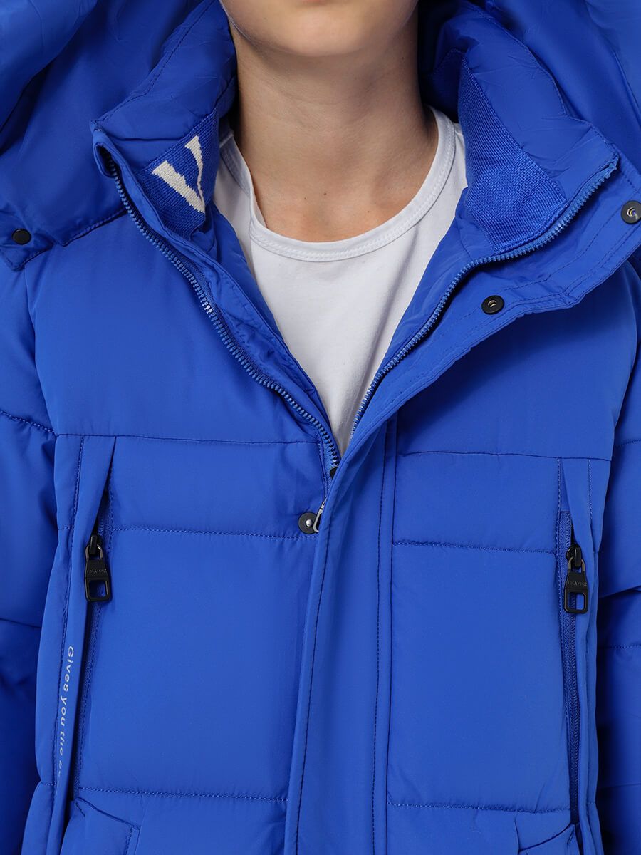 AN586-05 Куртка для мальчиков синий+100% полиэстер