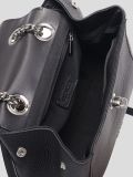SU0335-01 Рюкзак женский черный+натуральная кожа