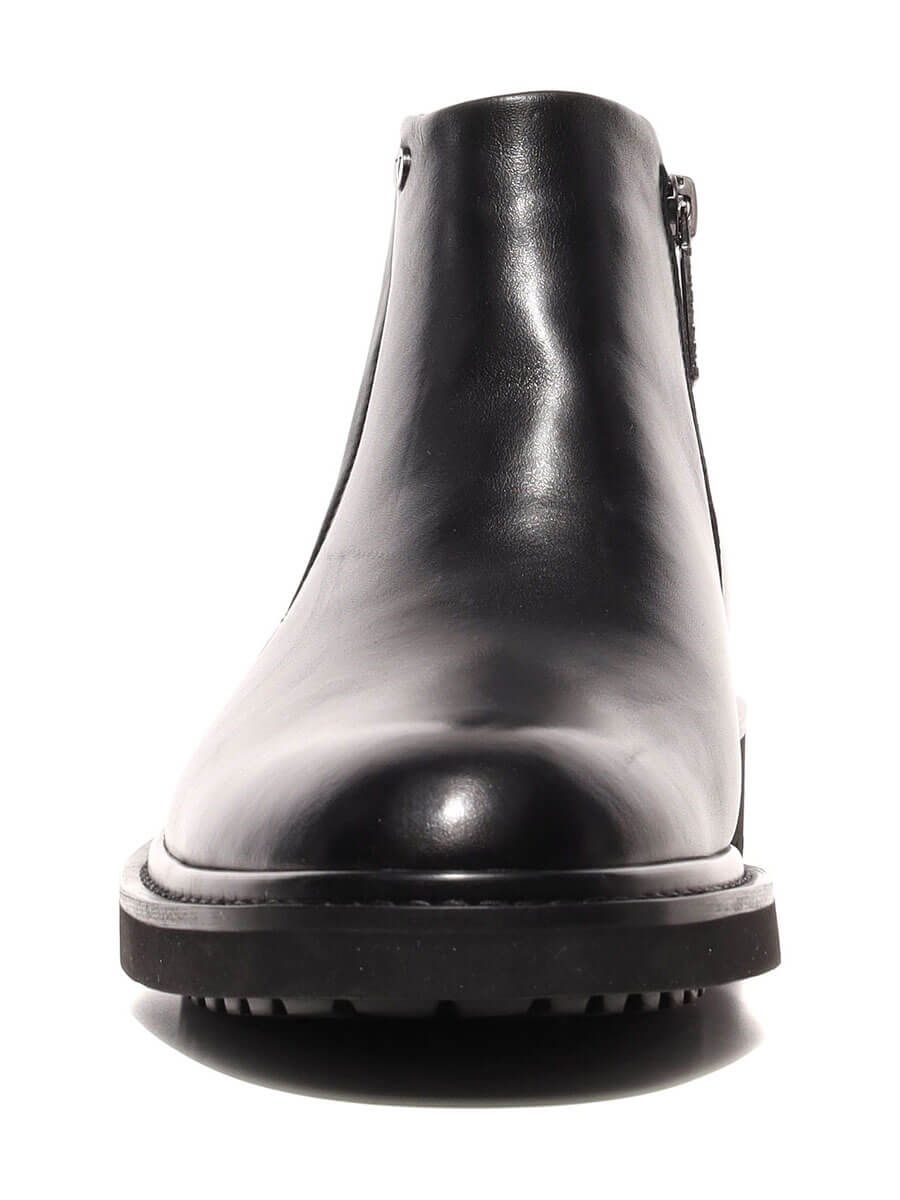 M252513 Ботинки мужской черный+натуральная кожа