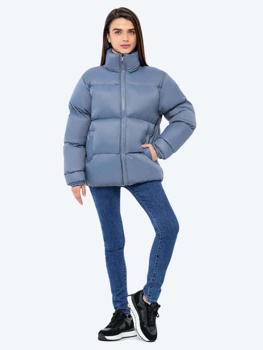 EF020-05 Куртка женский синий+100% полиэстер