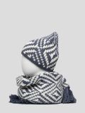 MT0006-10-K Комплект (шапка, шарф) женский голубой+50% шерсть, 40% акрил, 10% альпака