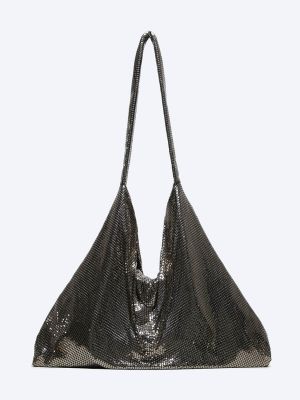 C1156-30 Клатч женский бронзовый+текстиль/пайетки