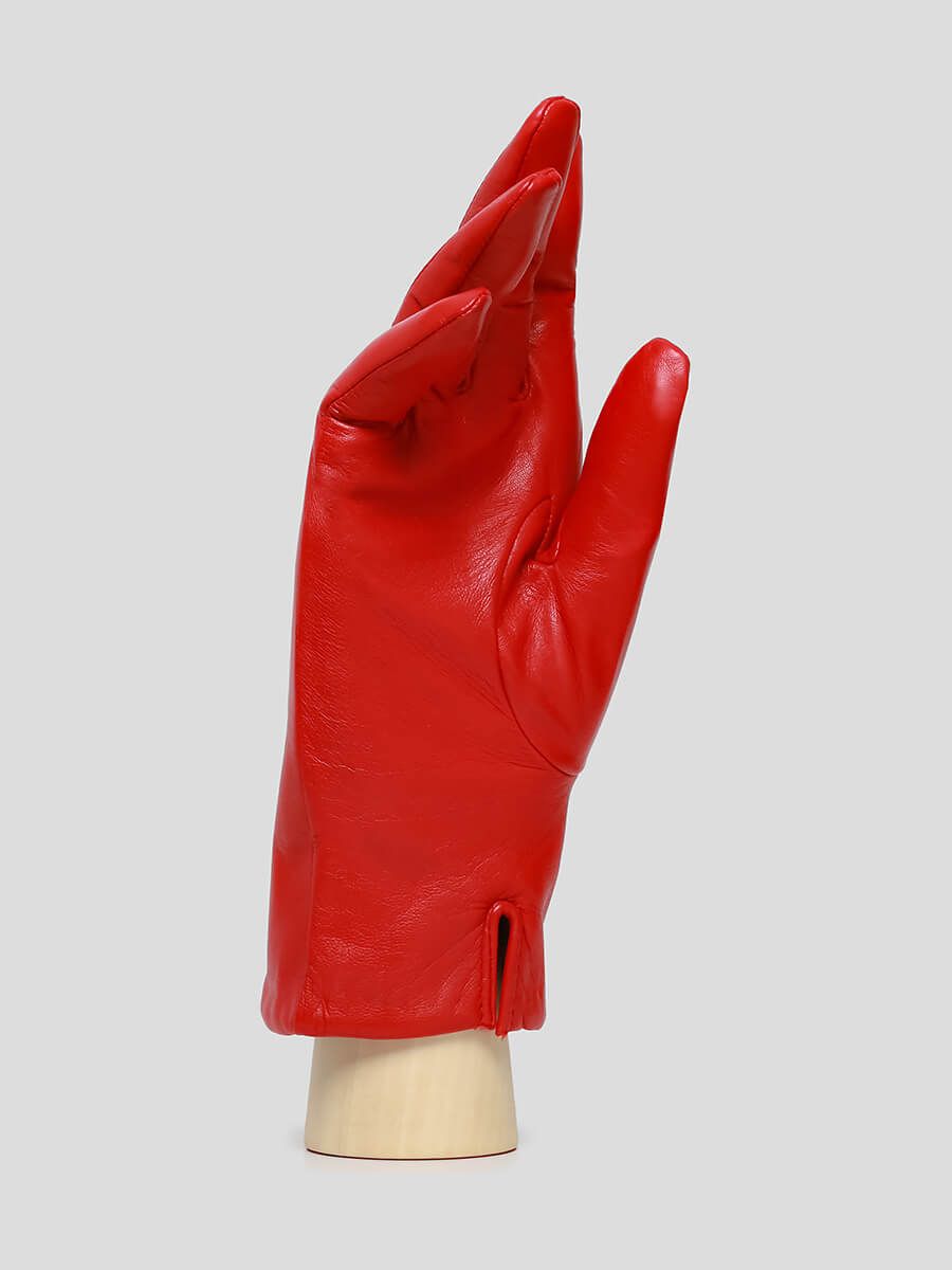 GL22000-03 Перчатки женский красный+натуральная кожа