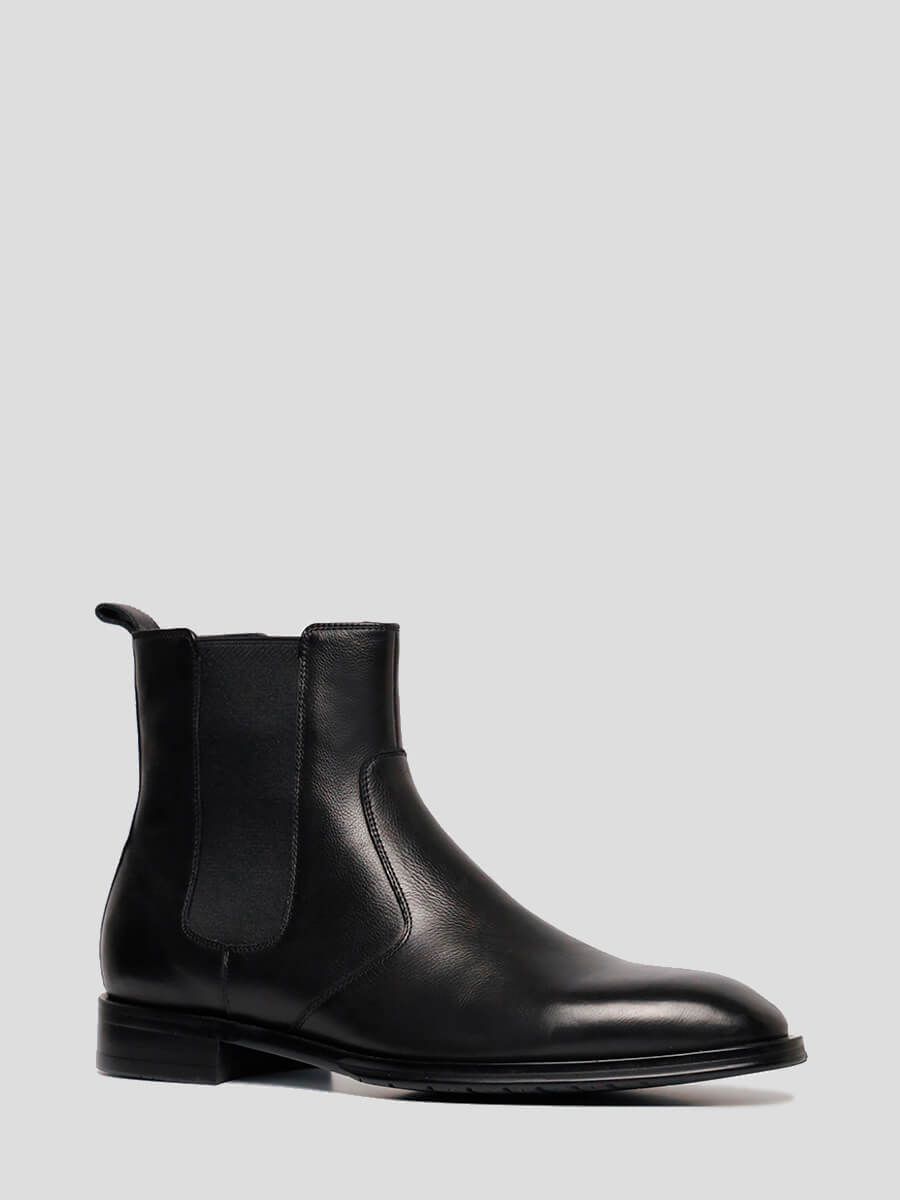 M1021550 Ботинки мужской черный+натуральная кожа