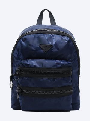 HJ0015-05 Рюкзак мужской синий+текстиль