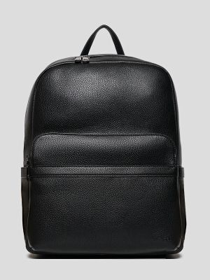HJ0032-01 Рюкзак мужской черный+искусственная кожа