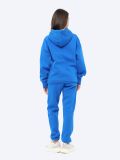 EF8516-05 Комплект (джемпер с капюшоном+брюки) женский синий+70% хлопок, 30% полиэстер