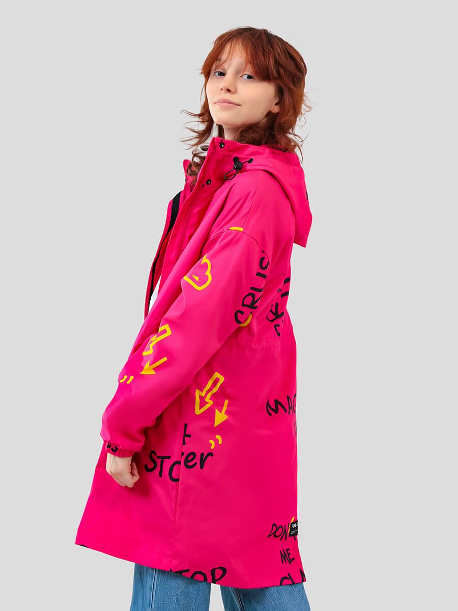 JAC628-14 Куртка для девочек розовый+100% полиэстер