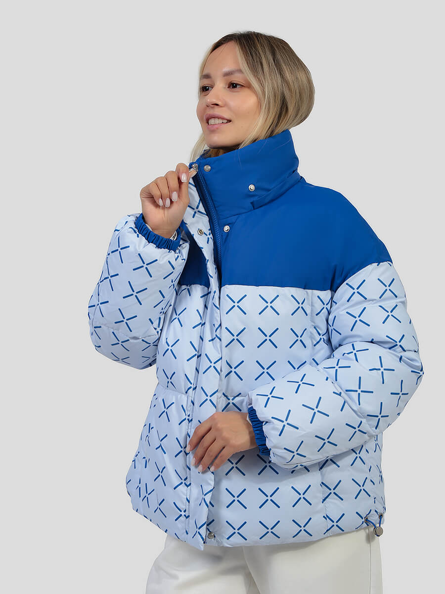 JACB106-05 Куртка женский голубой+100% полиэстер