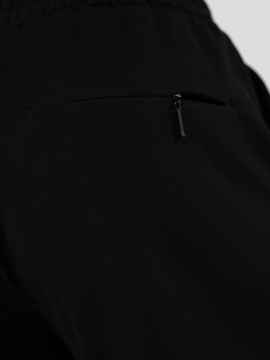 TOM85174-01 Комплект спортивный мужской черный+94% хлопок, 6% эластан