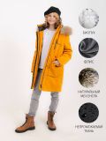 JAC2107-2 Куртка для девочек желтый+100% полиэстер