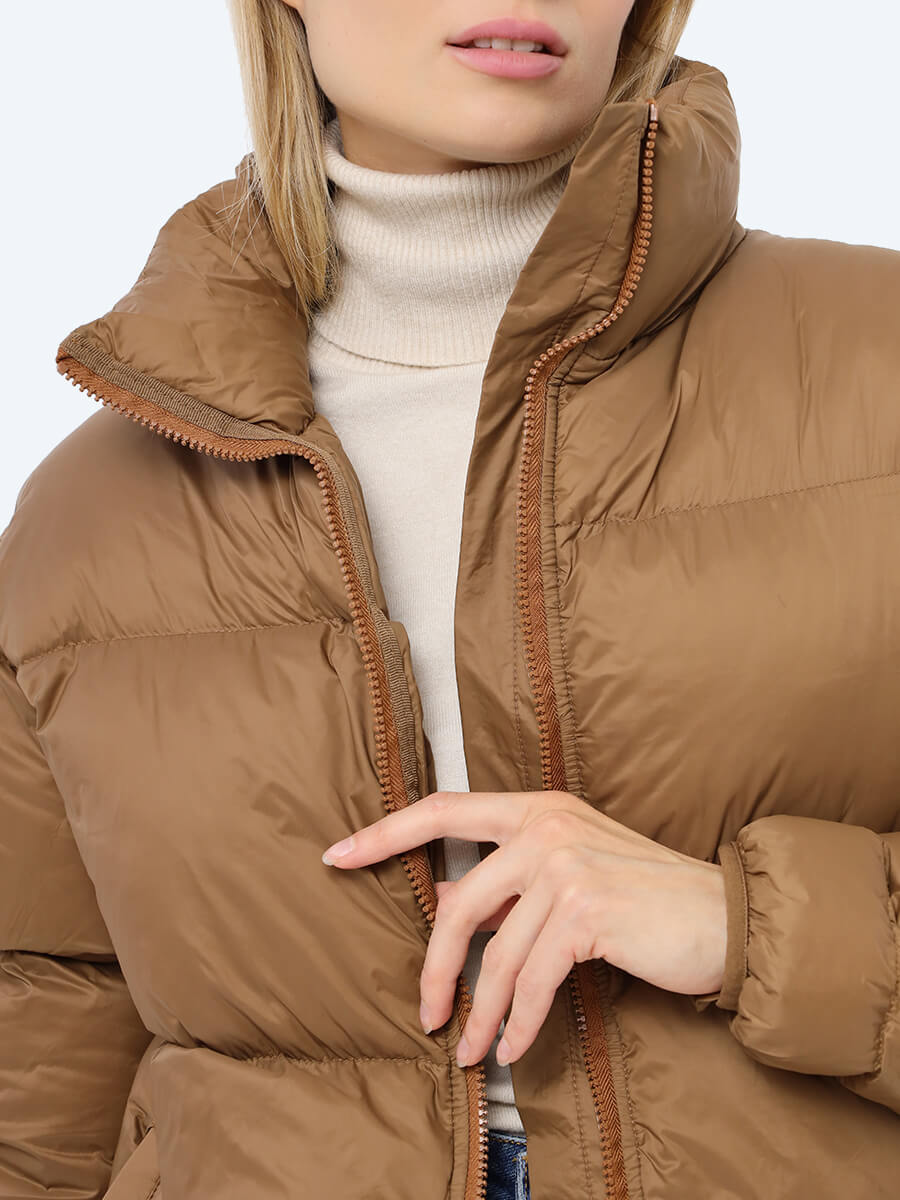 EF020-04 Куртка женский коричневый+100% полиэстер
