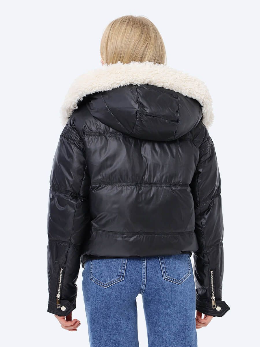 RP9073-01 Куртка женская черный+100% полиэстер