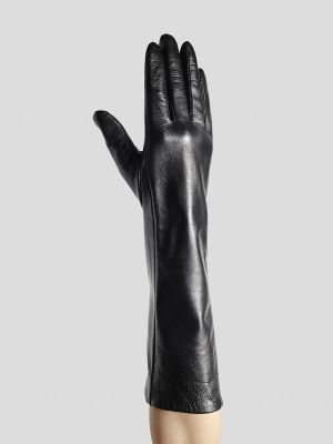 GL22017-01P Перчатки женский черный+натуральная кожа