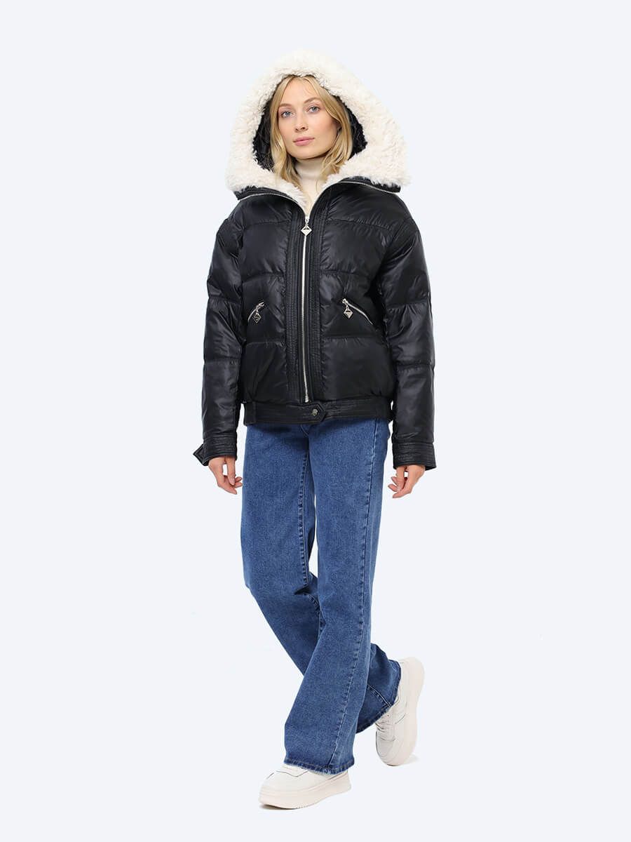 RP9073-01 Куртка женская черный+100% полиэстер