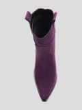 1847442 Полусапоги женский фиолетовый+искусственный велюр