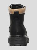 1848101M Ботинки женский черный+натуральная кожа/полимерные материалы