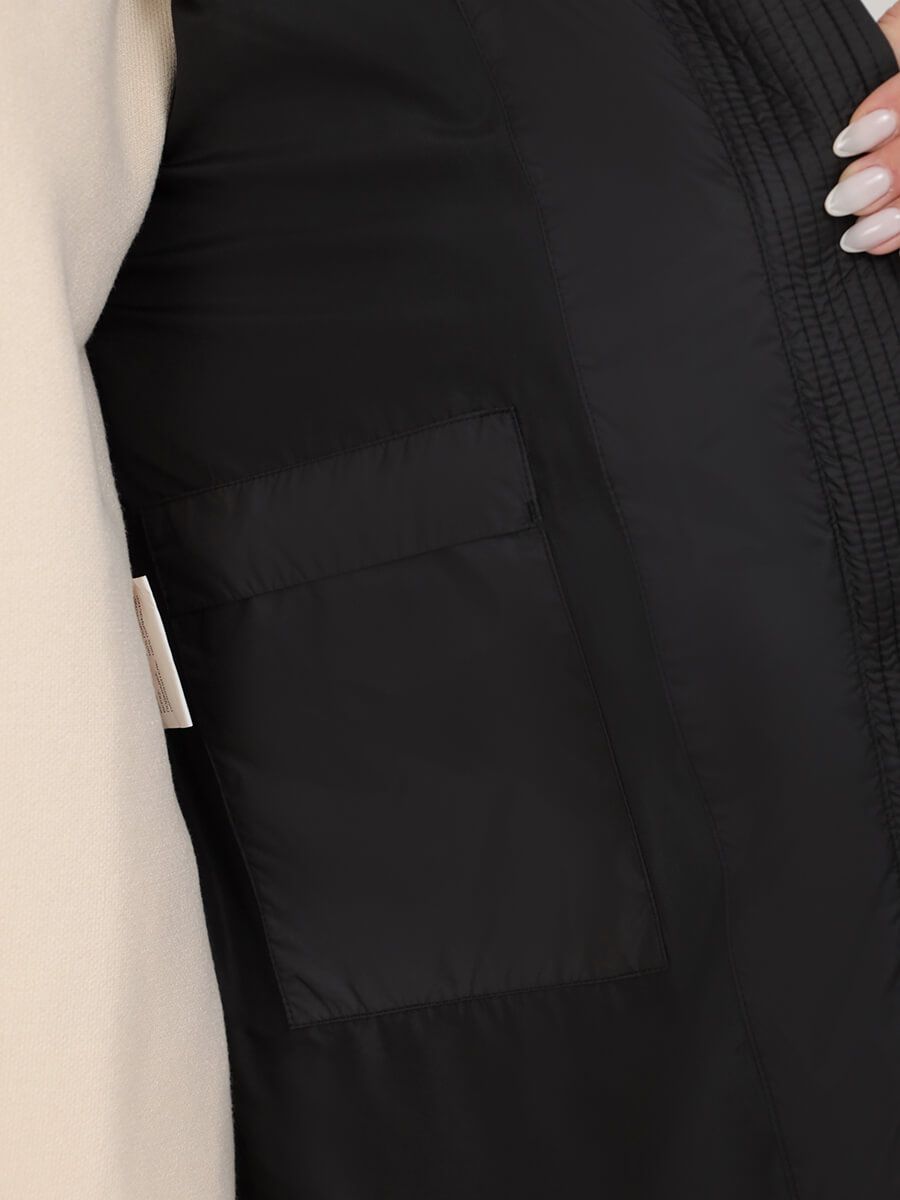 CLA687-01 Куртка женская черный+100% полиэстер