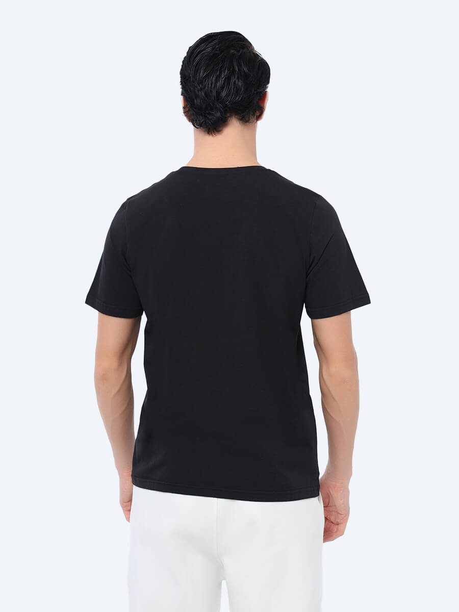 TSV001-N Комплект футболок мужских (3 шт.) черный, синий, белый+90% хлопок, 10% лайкра
