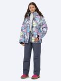 SE23001-07 Костюм детский (куртка+комбинезон) для девочек серый+100% полиэстер