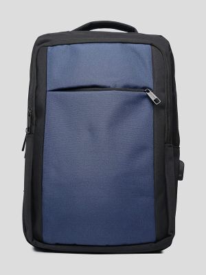 H0498-05 Рюкзак мужской синий+текстиль